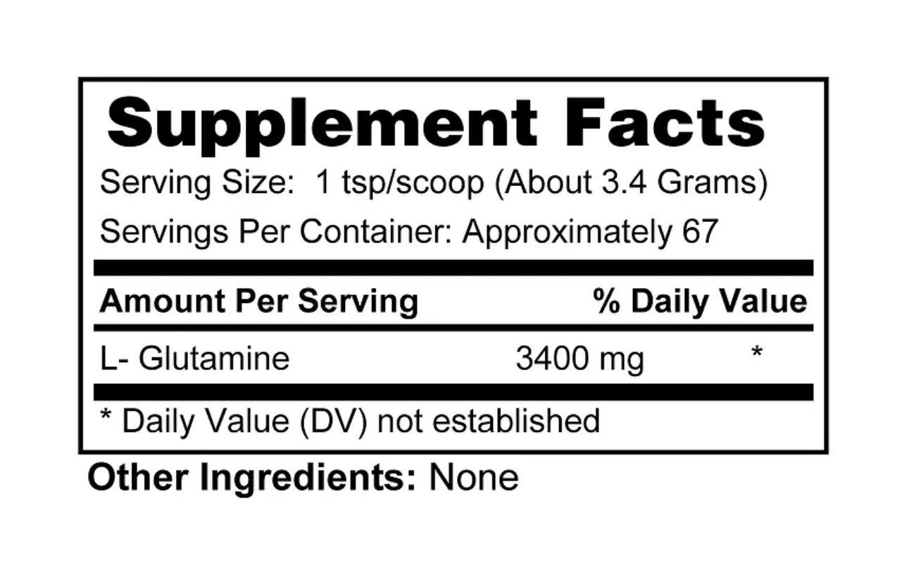 GLUTAMINE Powder | High Quality | KQP Supplements