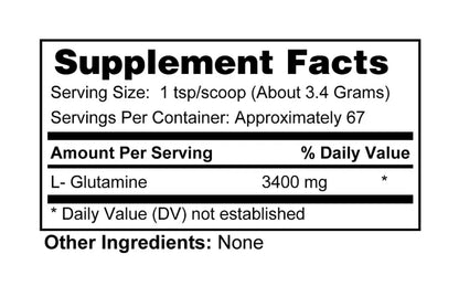 GLUTAMINE Powder | High Quality | KQP Supplements