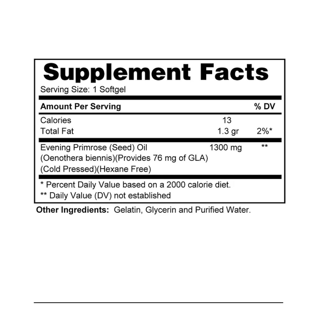 Evening Primrose  Softgels 1300mg