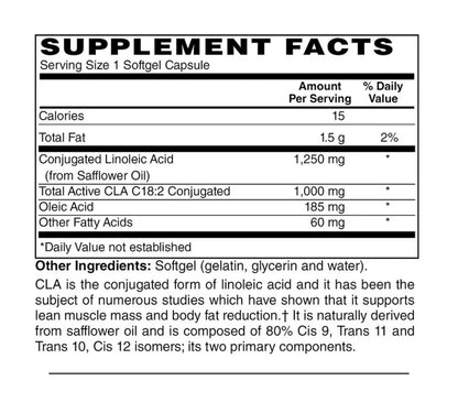 ACTIVATION LEAN ENERGY [1250mg CLA] | KQP Supplements